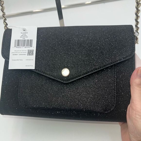 Kate Spade Flap Glitter Fabric Crossbody NEW! - Picture 2 of 10